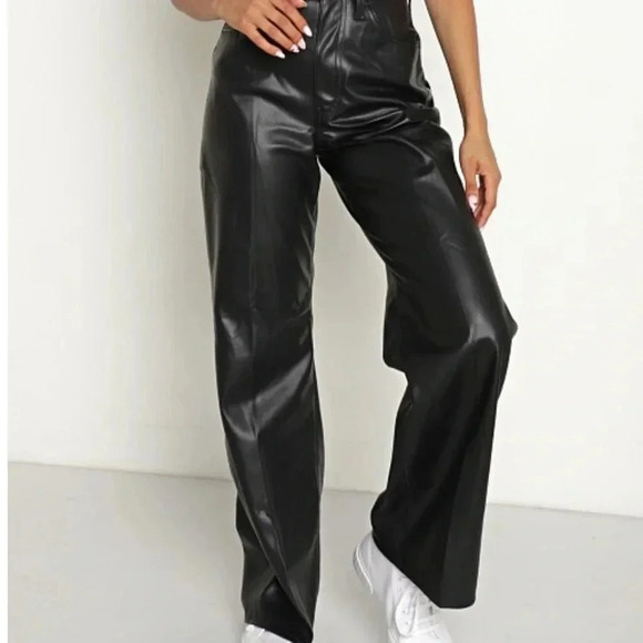 Levi's 70's Flare Faux Leather Pant Leather Night size 25 NWOT - Picture 14 of 14